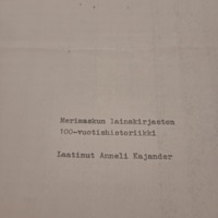 Merimaskun lainakirjaston 100-vuotishistoriikki.jpg
